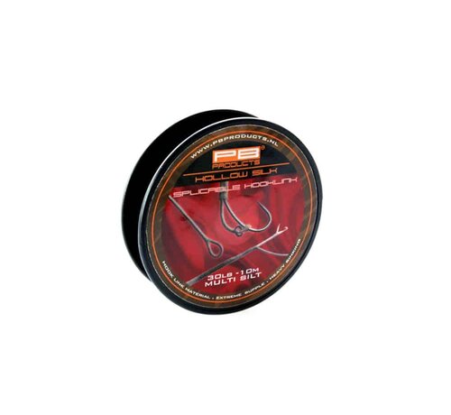 PB Products Hollow Silk Splicable Hooklink 10m 30b Multi