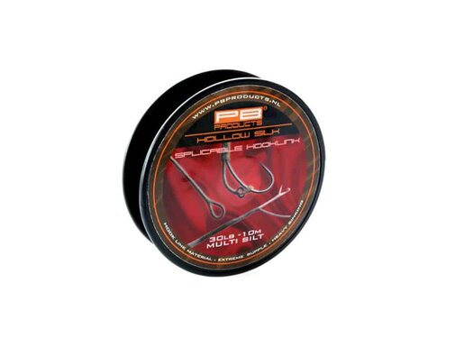 PB Products Hollow Silk Splicable Hooklink 10m 30b Multi