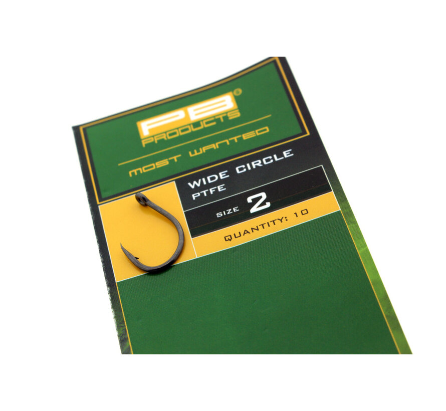 Wide Circle Hook PTFE 10pcs