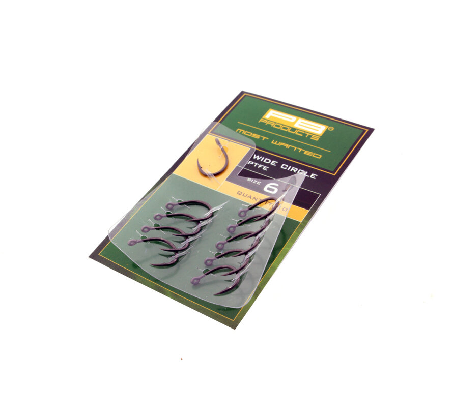Wide Circle Hook PTFE 10pcs