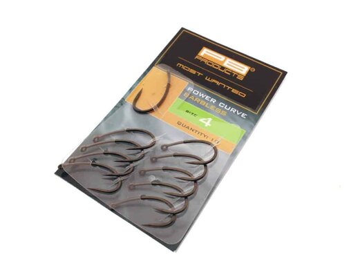 PB Products Power Curve Barbless Hook PTFE 10pcs