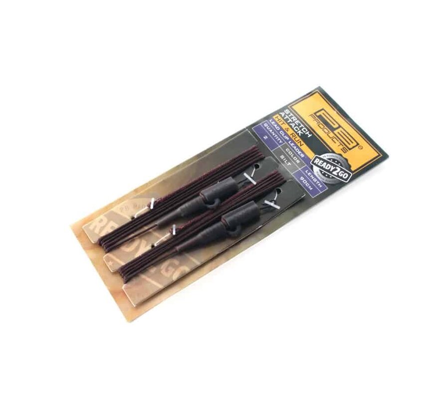 R2G Leadclip Stretch Attack Leader 90 Silt 2pcs