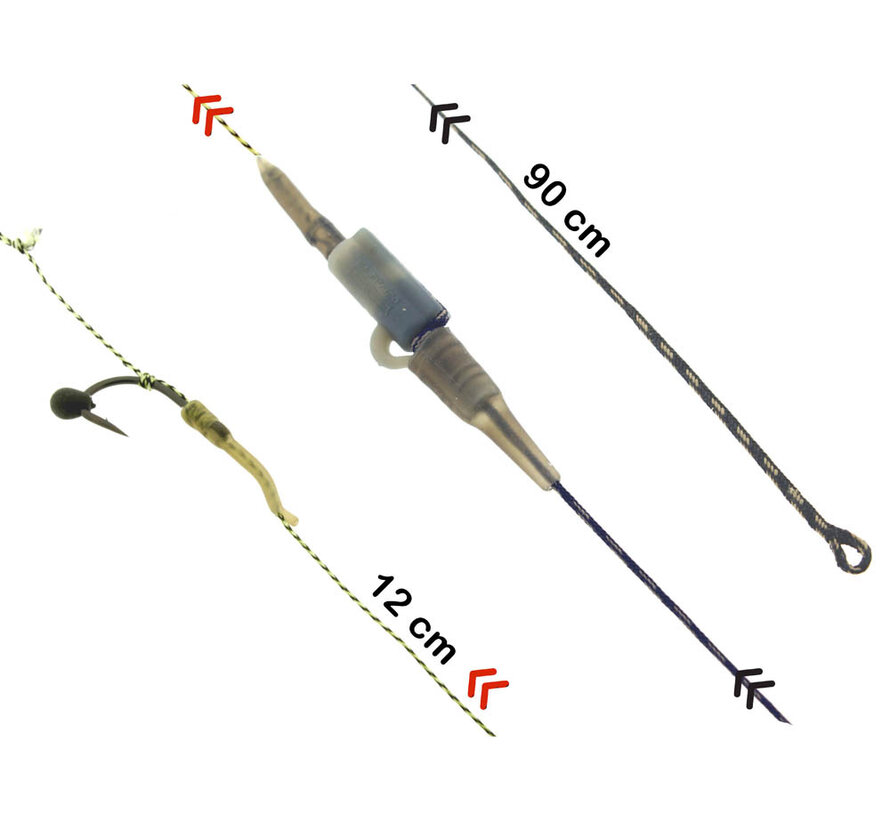 R2G Clip SR Leader 90/ Shot on the Hook Rig 2pcs Weed