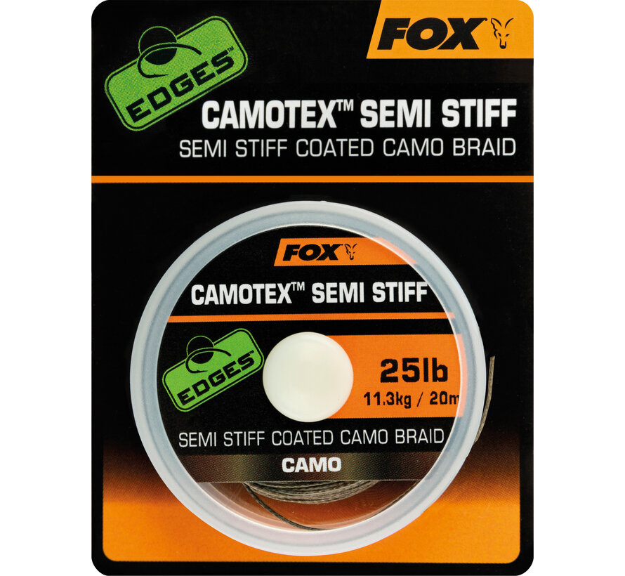 Edges Camotex Semi Stiff Coated Camo Braid