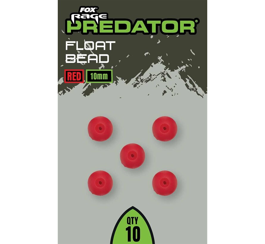 Predator Red Float Bead 10mm