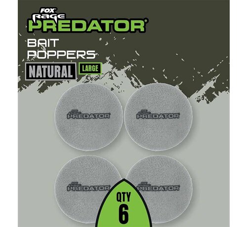 Fox Rage Predator Bait Poppers Natural