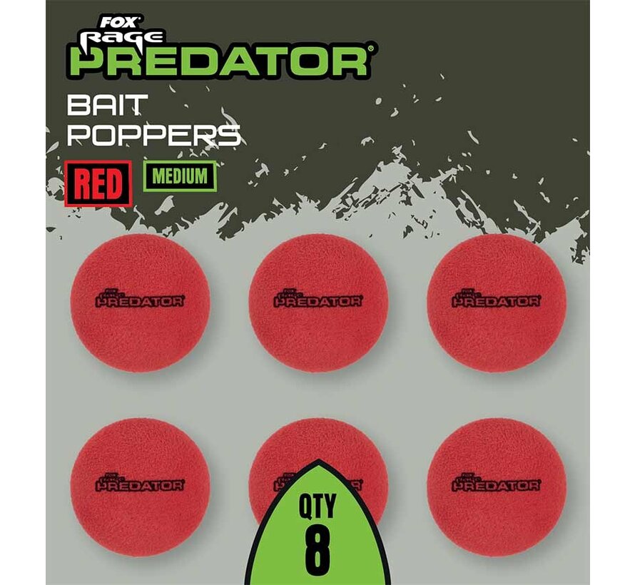 Predator Bait Poppers Red