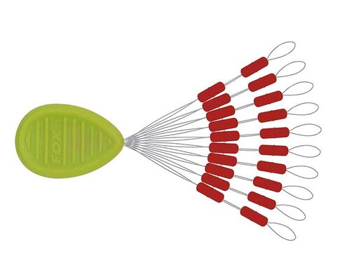 Fox Rage Predator Float Stops Red x 20