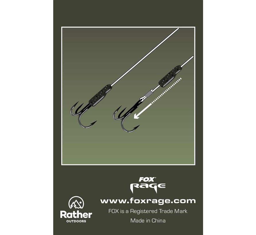 Predator Camo Treble Hook Sleeves Medium x 10