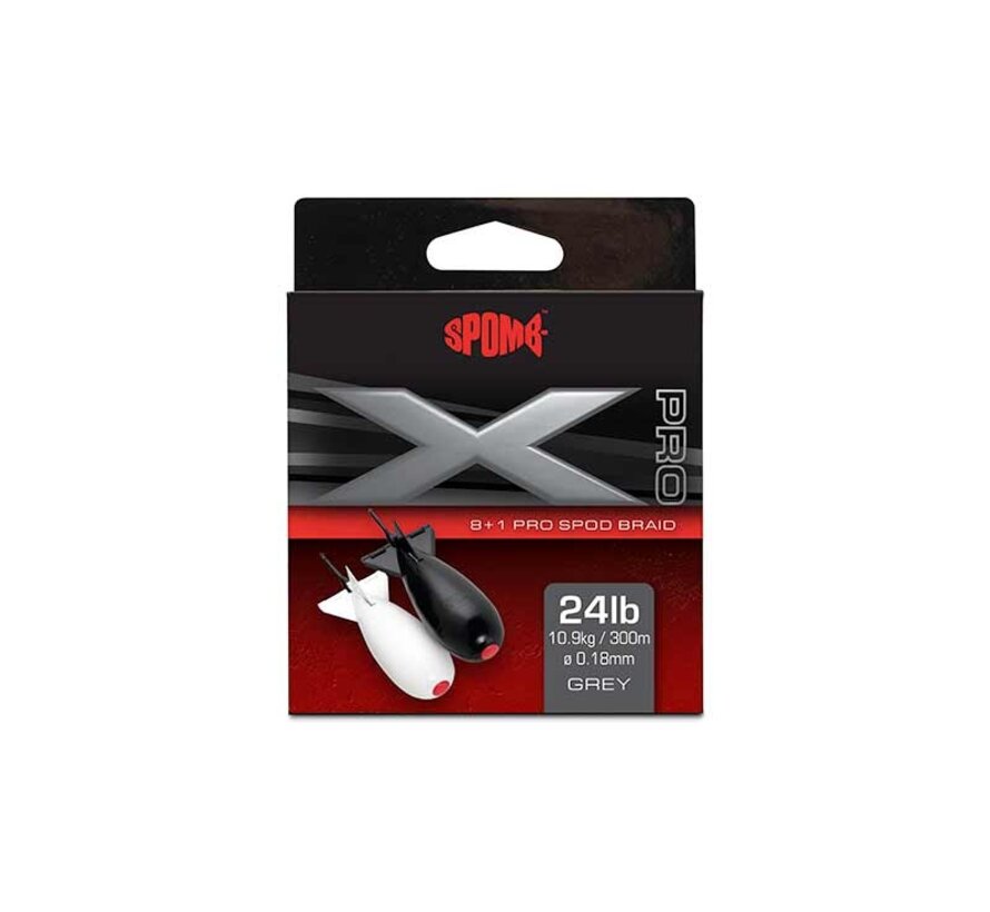 Spomb X Pro Braid Grey 8+1 0.18mm 24lbs