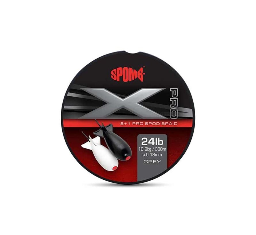 Spomb X Pro Braid Grey 8+1 0.18mm 24lbs