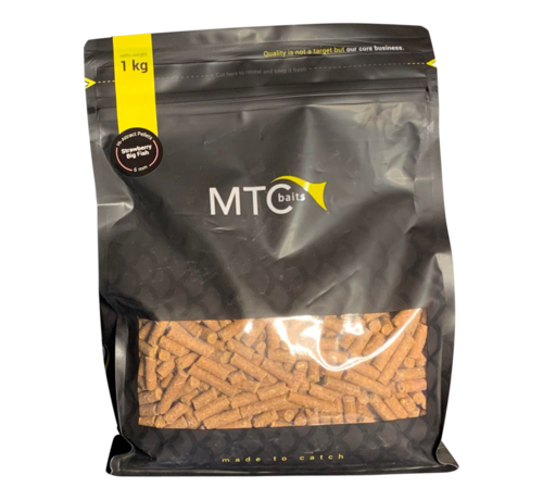 MTC Baits Strawberry Big Fish Pellets - 1 kg