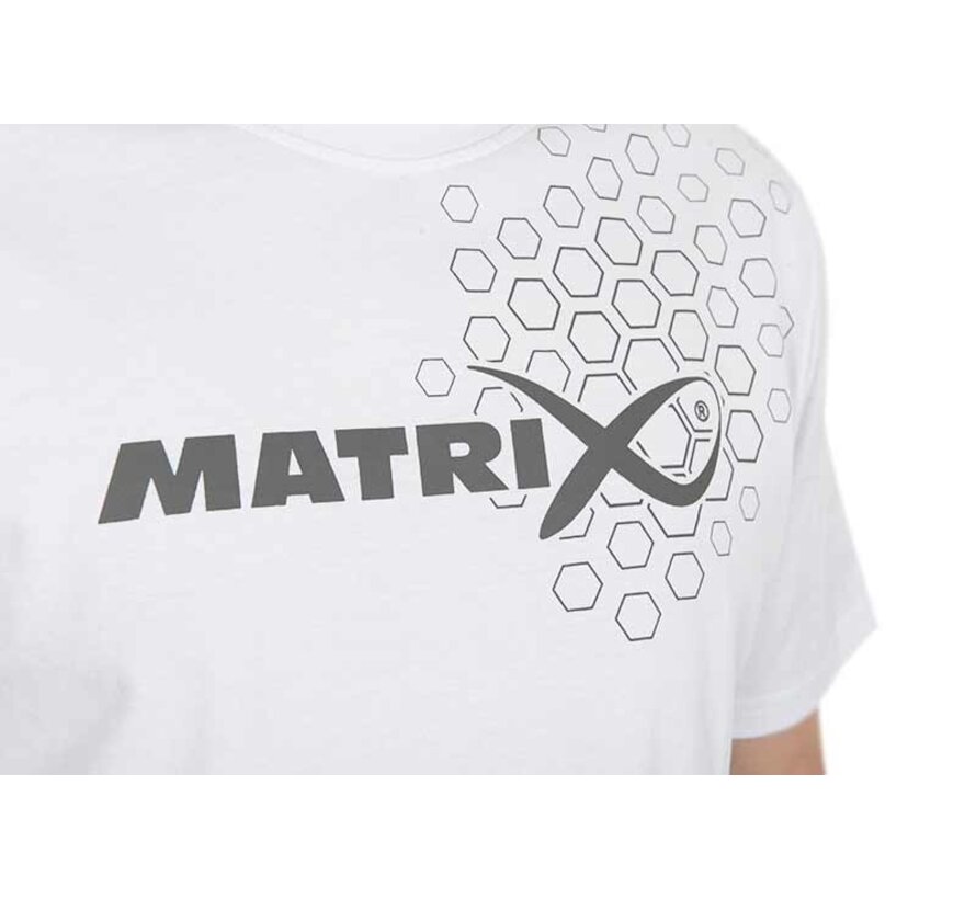 Hex Print T-Shirt White