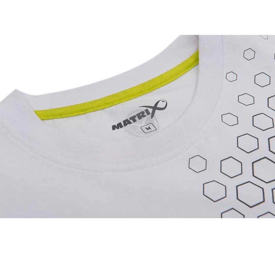 Hex Print T-Shirt White