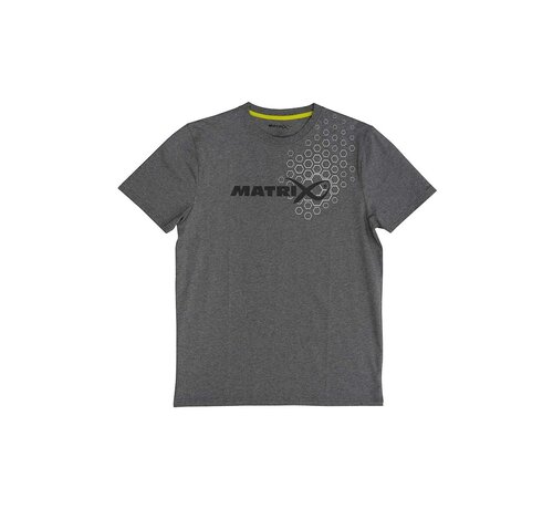 Matrix Hex Print T-Shirt Grey