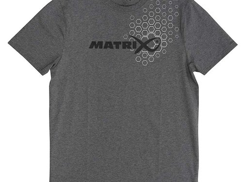 Matrix Hex Print T-Shirt Grey