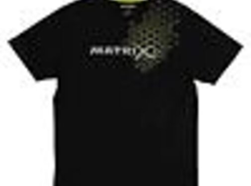 Matrix Hex Print T-Shirt Black