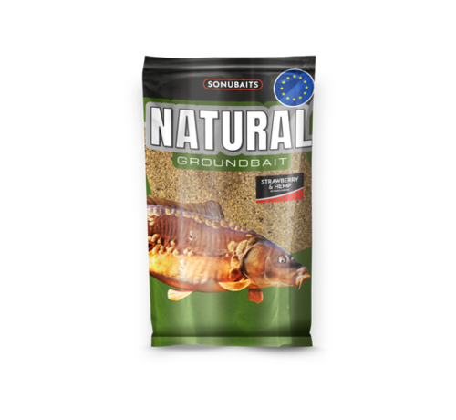 Sonubaits Natural Groundbait Strawberry & Hemp 1kg
