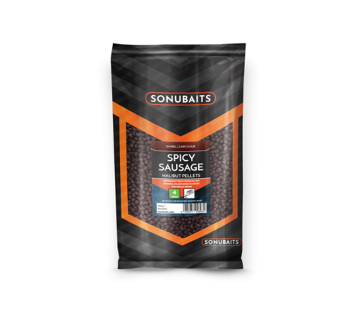 Sonubaits Spicy Sausage Halibut Pellets 900 gram