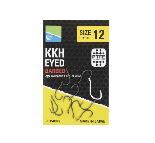 Preston KKH Barbed Hooks Eyed