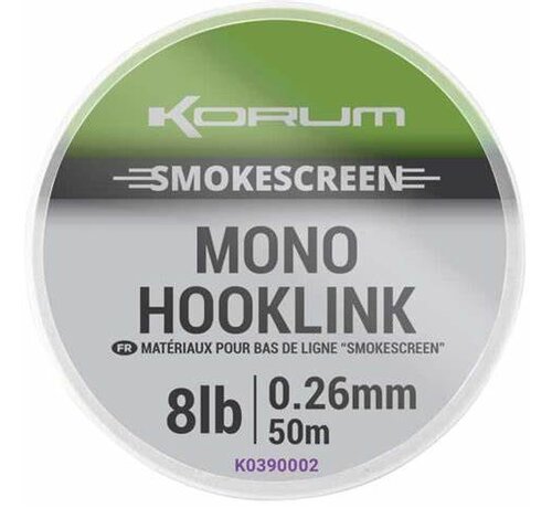 Korum Smokescreen Mono Hooklink 50 meter