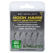 Korum Hook Hairs With Quickstops Barbless