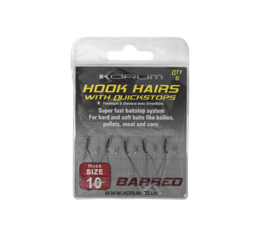Hook Hairs With Quickstops Barbed