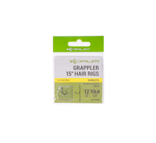 Korum Grappler Big Fish Hair Rigs 4"/10cm