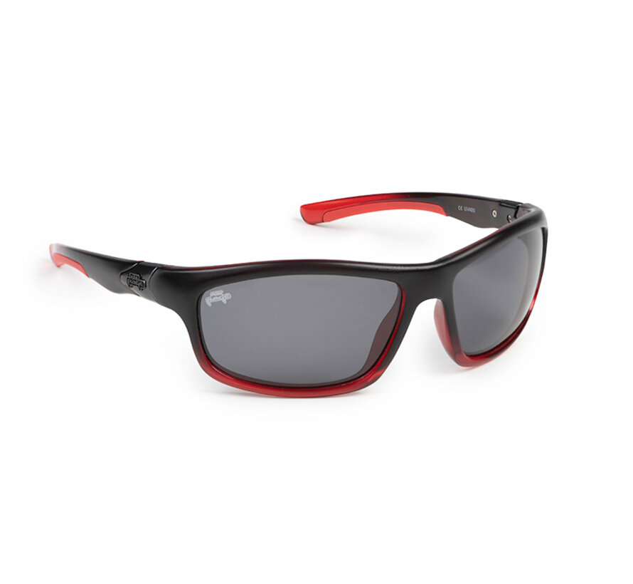 Eyewear Red & Black Frame Grey Lenses