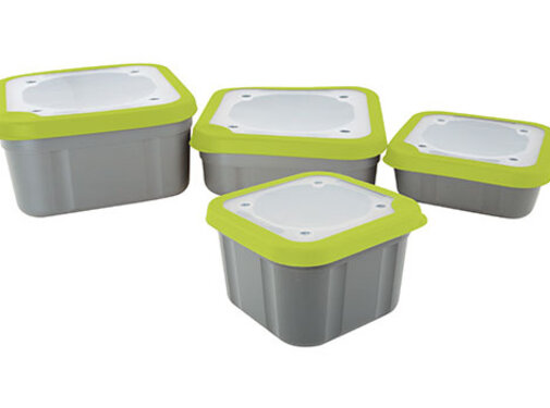 Matrix Bait Boxes Grey/Lime Solid Top