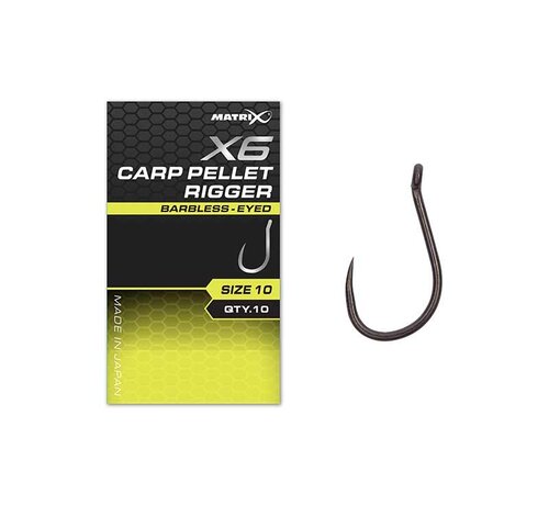 Matrix X6 Carp Pellet Rigger Hooks