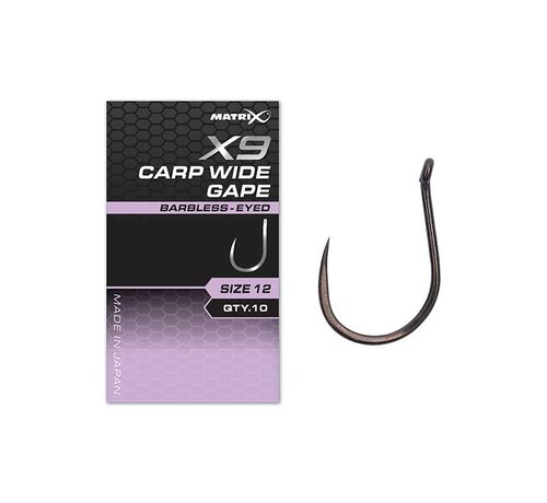 Matrix X9 Carp Wide Gape Hooks