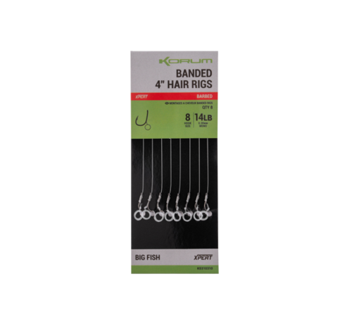 Korum Banded Hair Rigs Barbed