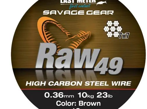 Savage Gear Raw49 7x7 High Carbon Steel Wire