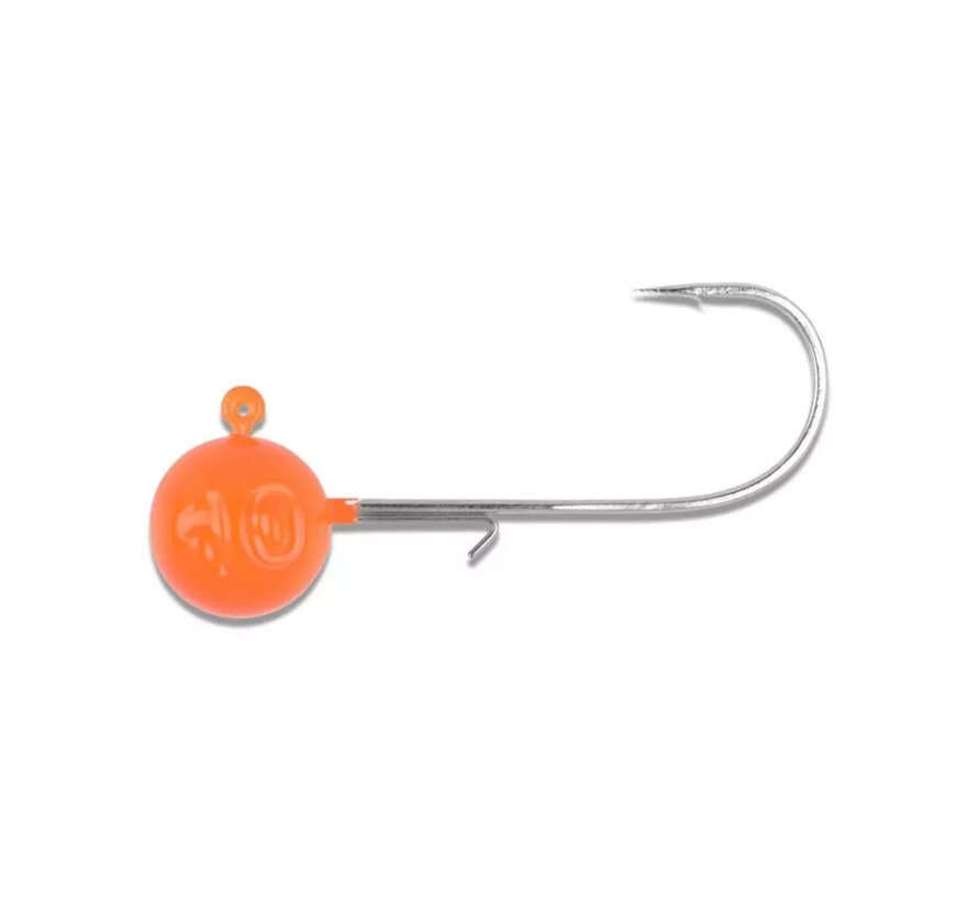 Round Jighead Jig 22 Orange 10 gram