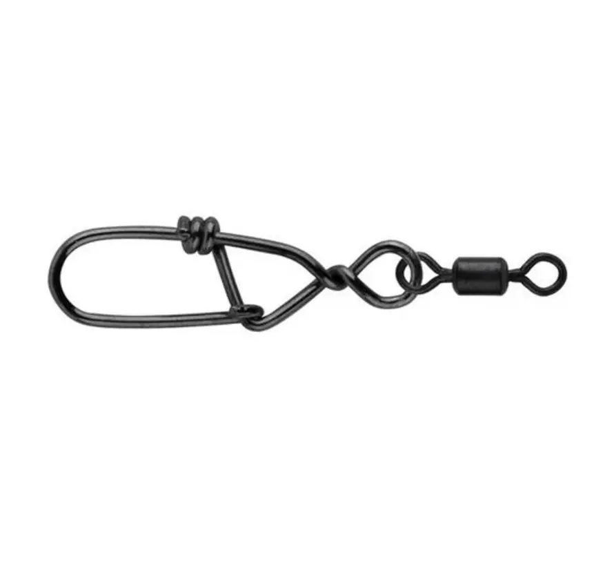 Matte Black Snagless Snap + Rolling Swivel