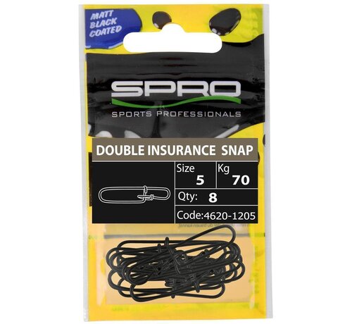 Spro Matte Black Double Insurance Snap