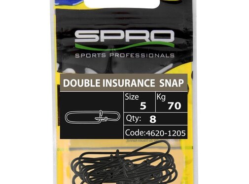 Spro Matte Black Double Insurance Snap