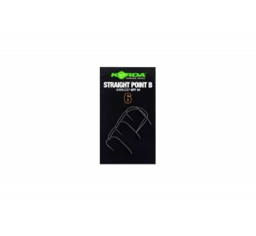 Straight Point Barbed  hooks 10 Pcs