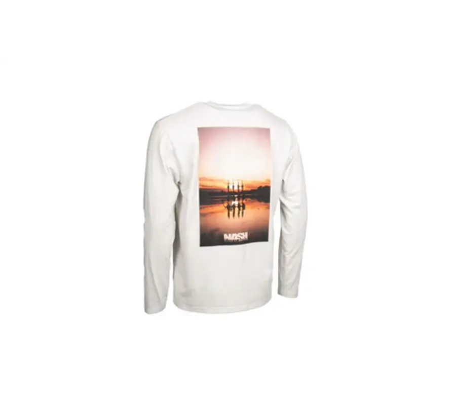 Make It Happen Sunset Long Sleeve T Shirt Ecru