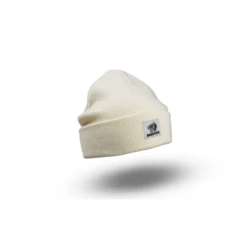 NASH Make It Happen Badge Beanie Hat Ecru