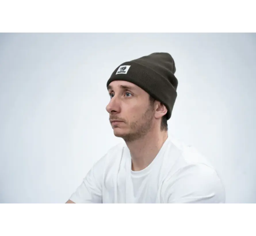 Make It Happen Badge Beanie Hat Green