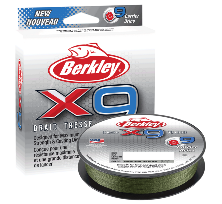 X9 Braid Low Vis Green 150 meter