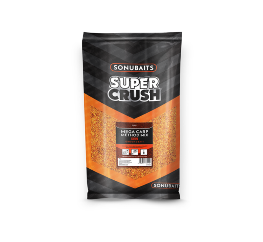 Super Crush 2kg - Mega Carp Method Mix Red