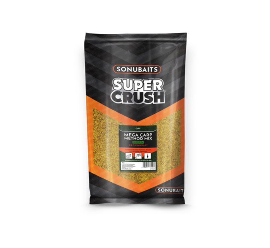 Super Crush 2kg - Mega Carp Method Mix Green