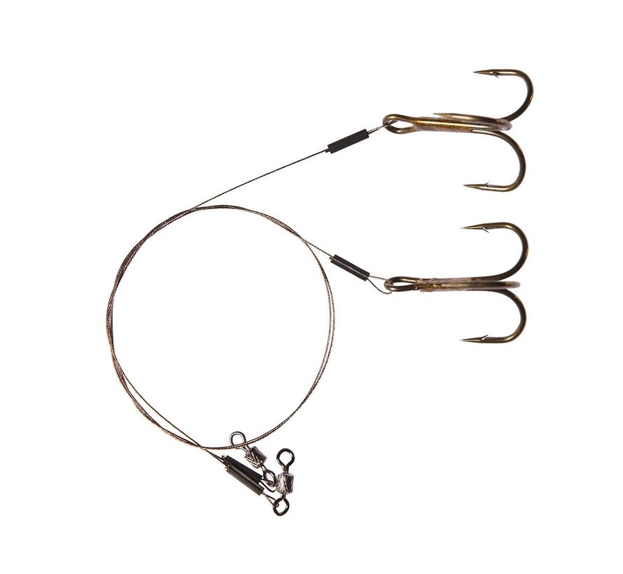 Treble Hook Leader 1x7 Surfstrand AFW 40cm