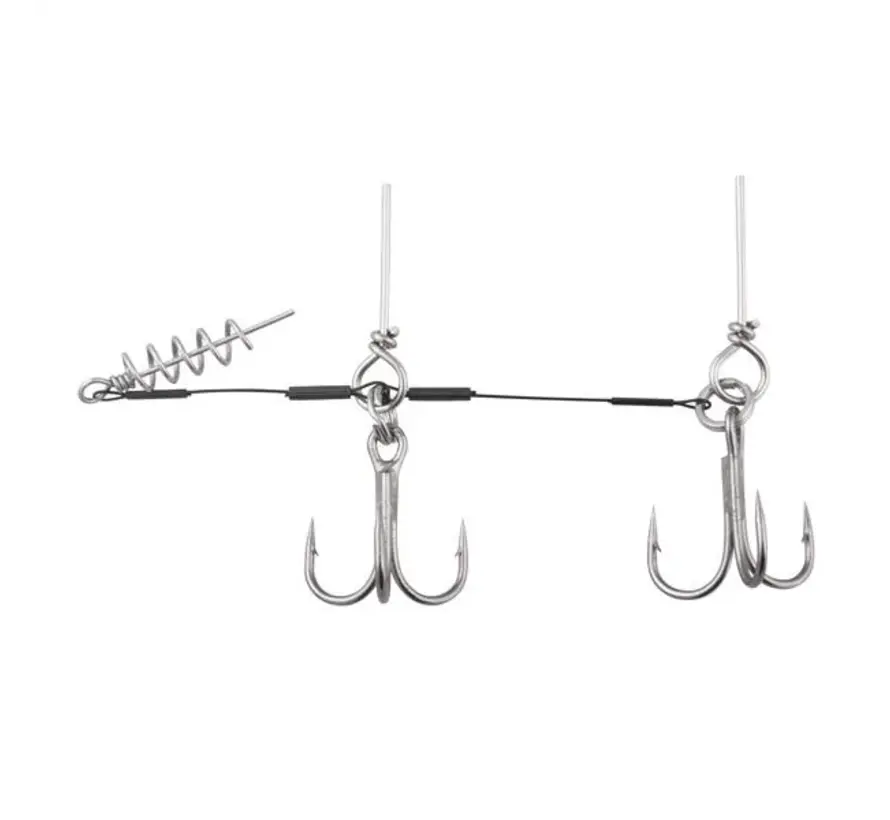 Screw In Soft Lure Pike Rig Double 27k