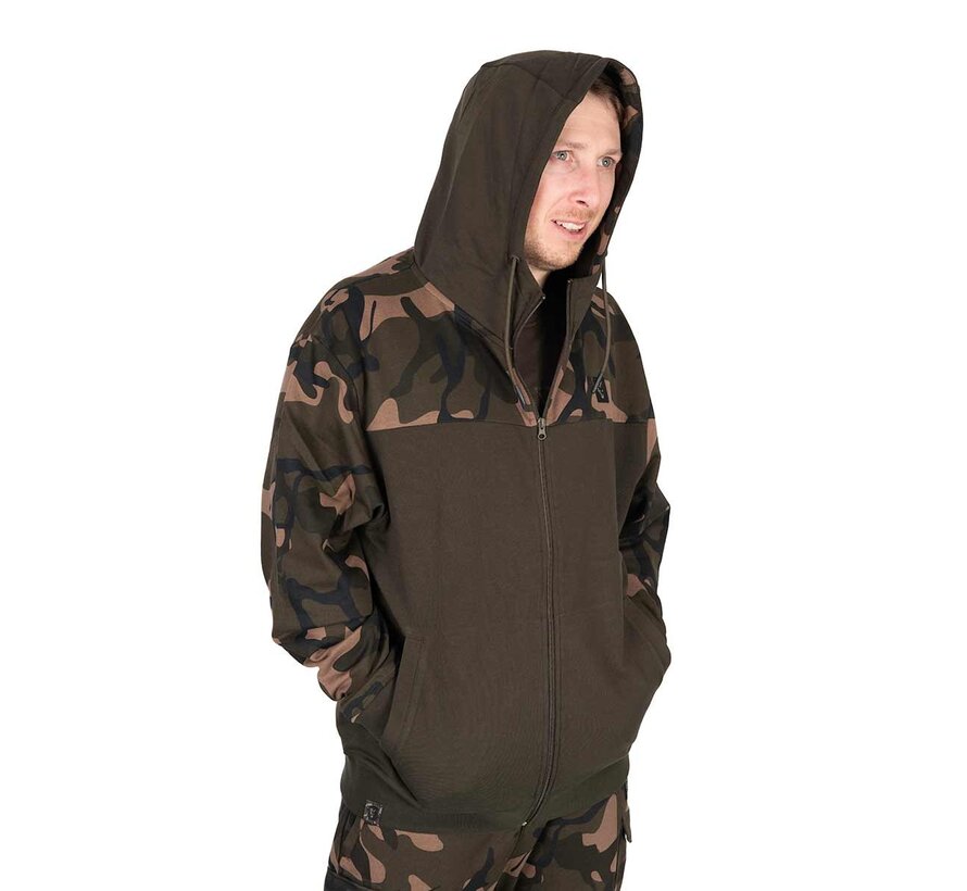 LW Khaki / Camo Split Zip Hoody