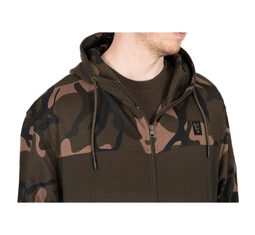 LW Khaki / Camo Split Zip Hoody