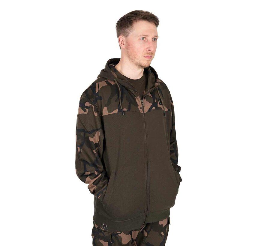 LW Khaki / Camo Split Zip Hoody